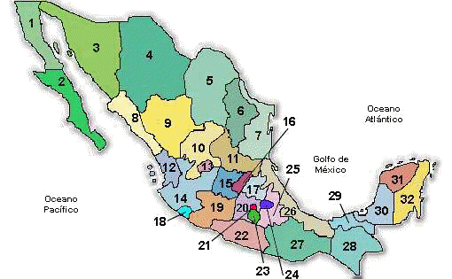 Map of Mexico